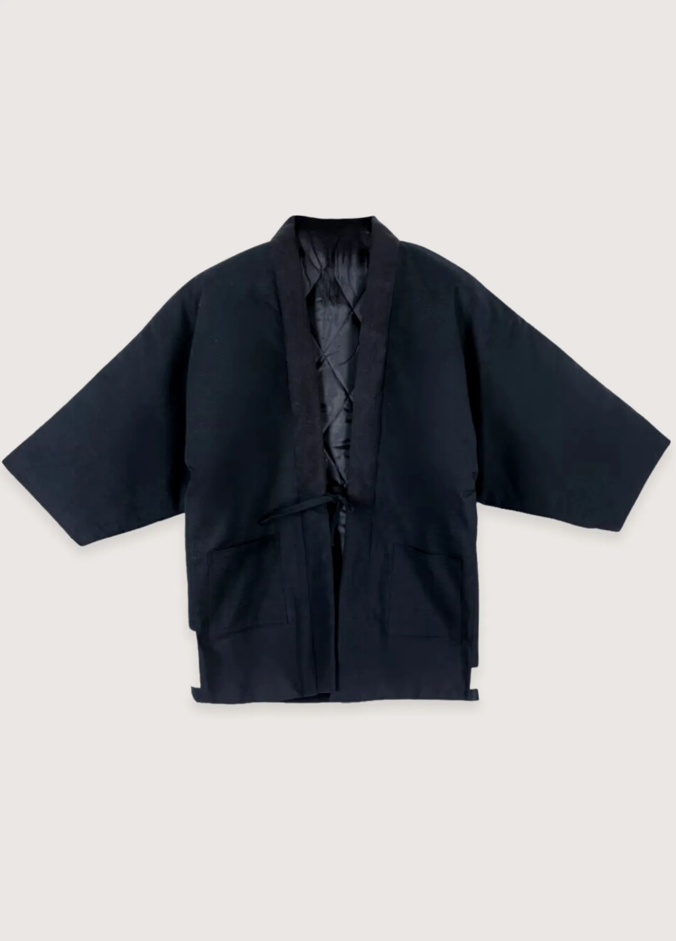 Veste kimono noir | Carpe Koï Nipponne
