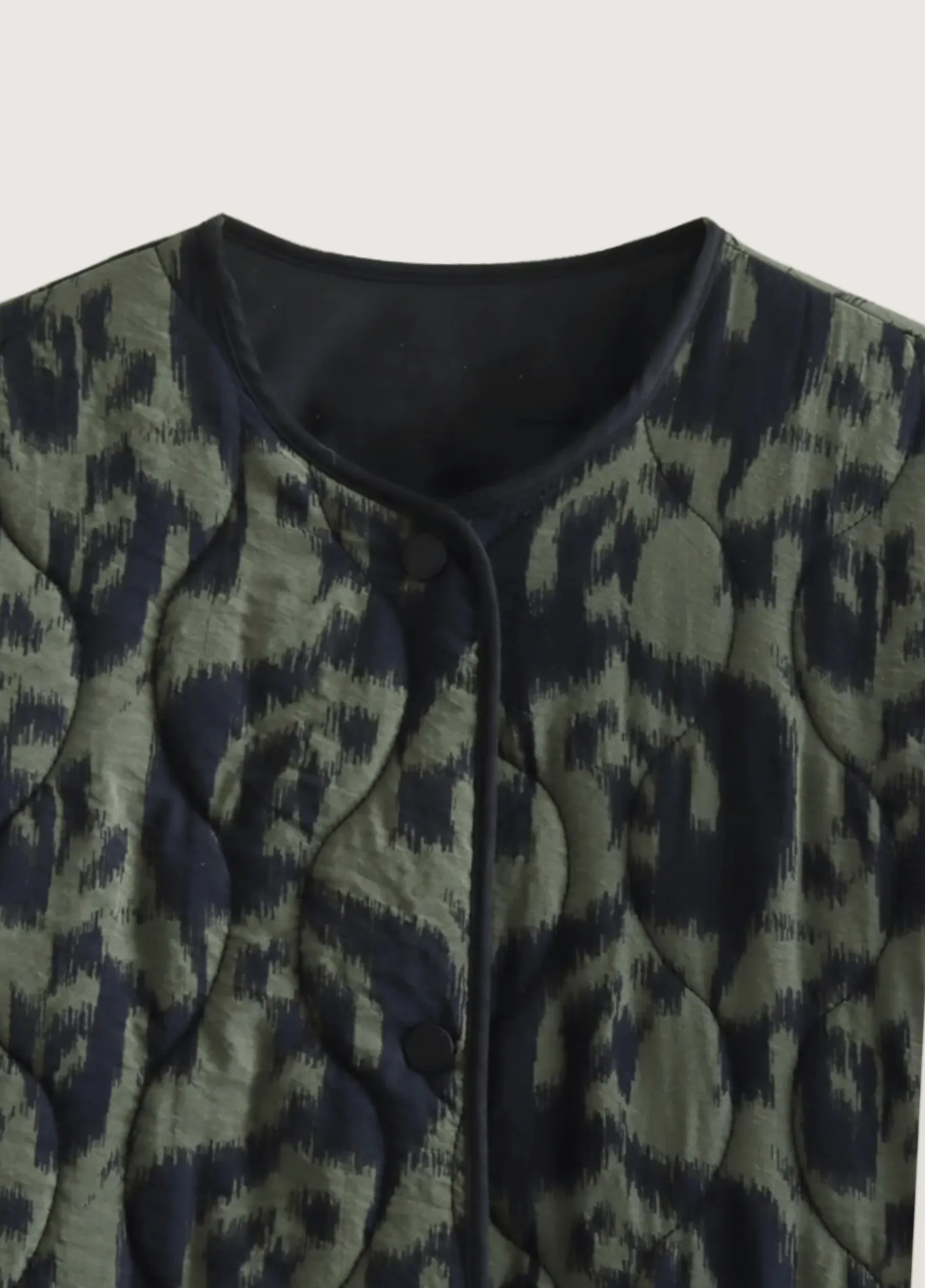 Veste kimono vert olive | Ikat