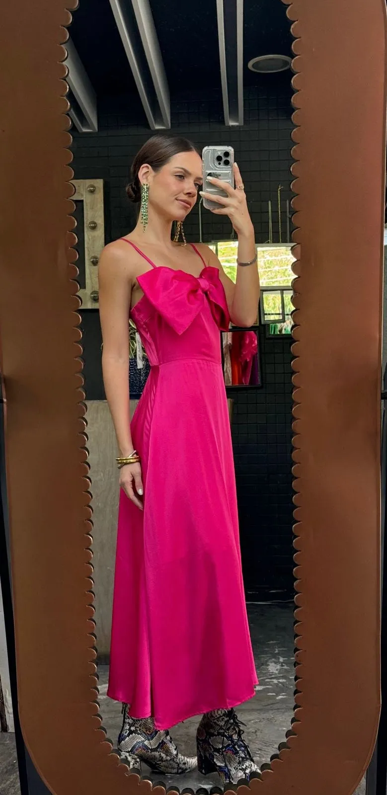 Vestido hot pink