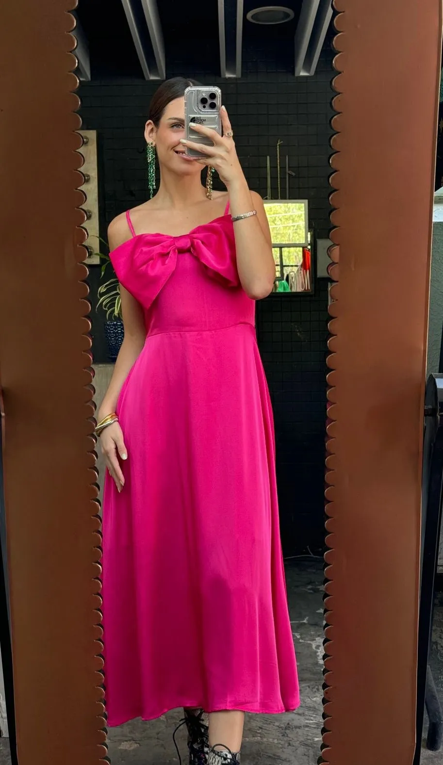 Vestido hot pink