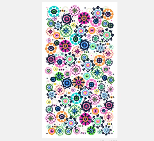 Vilagallo - Multi Print Floral Scarf in White Multicolor