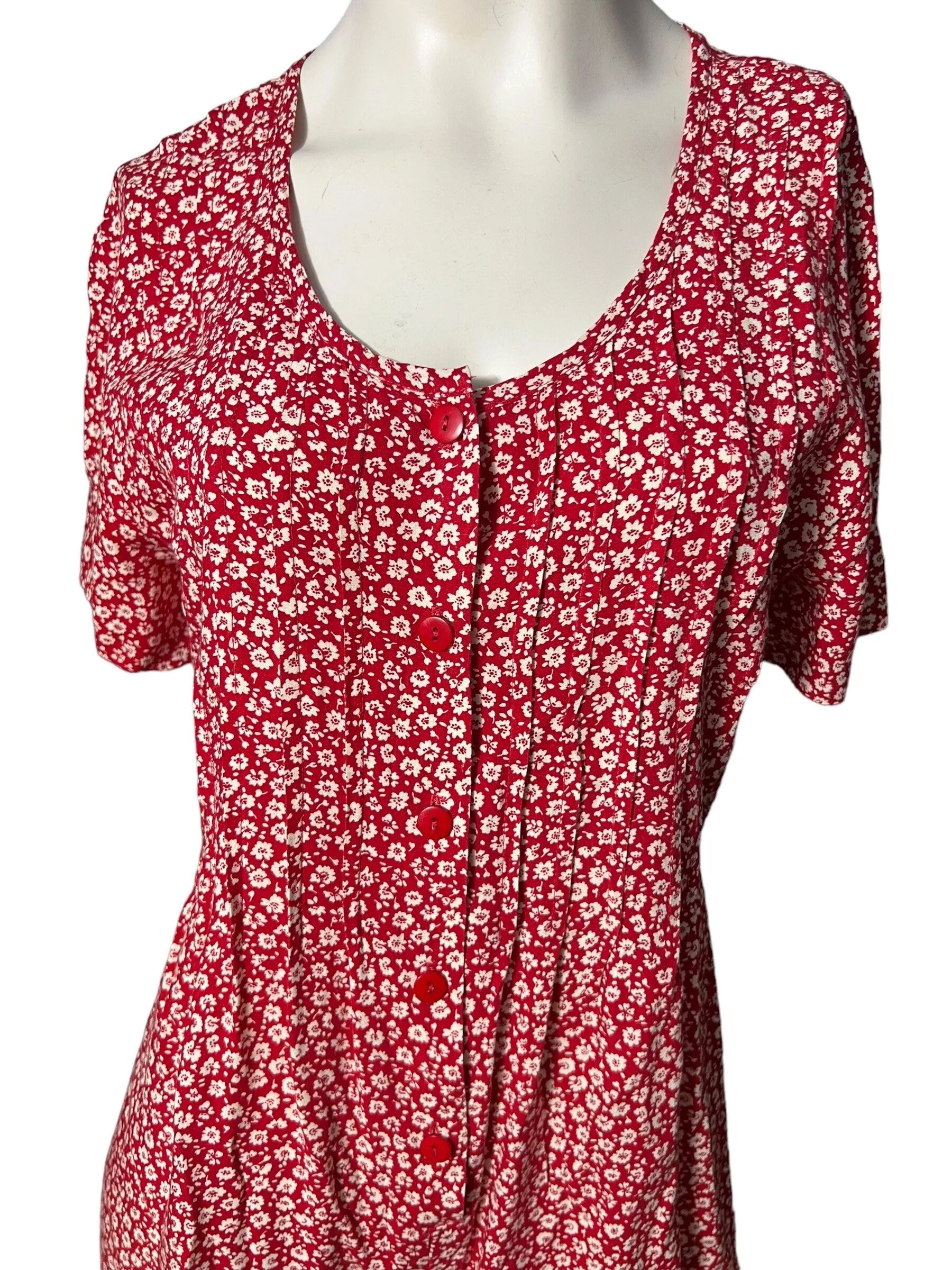 vintage 80's red romper M L Brett Alixander