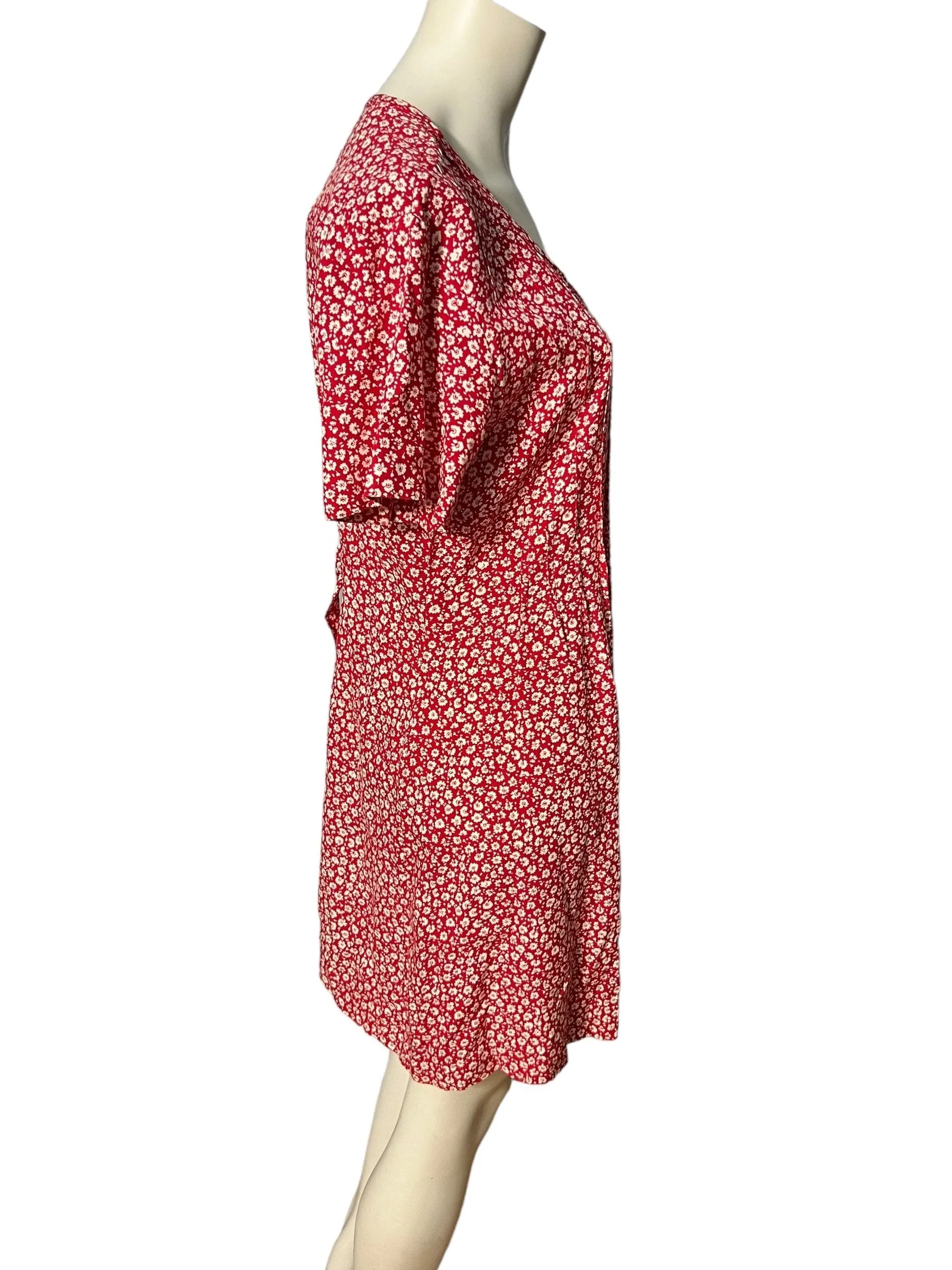 vintage 80's red romper M L Brett Alixander