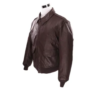 VINTAGE COOPER US AIR FORCE LIGHT LEATHER JACKET TYPE A2 SIZE 44R