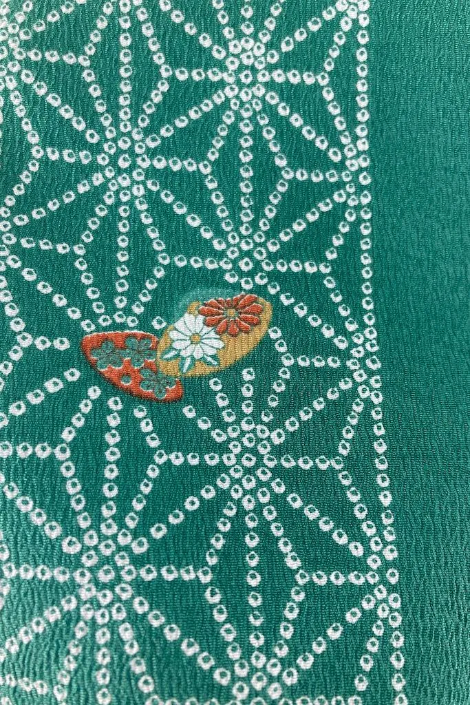 Vintage Emerald Green Kimono