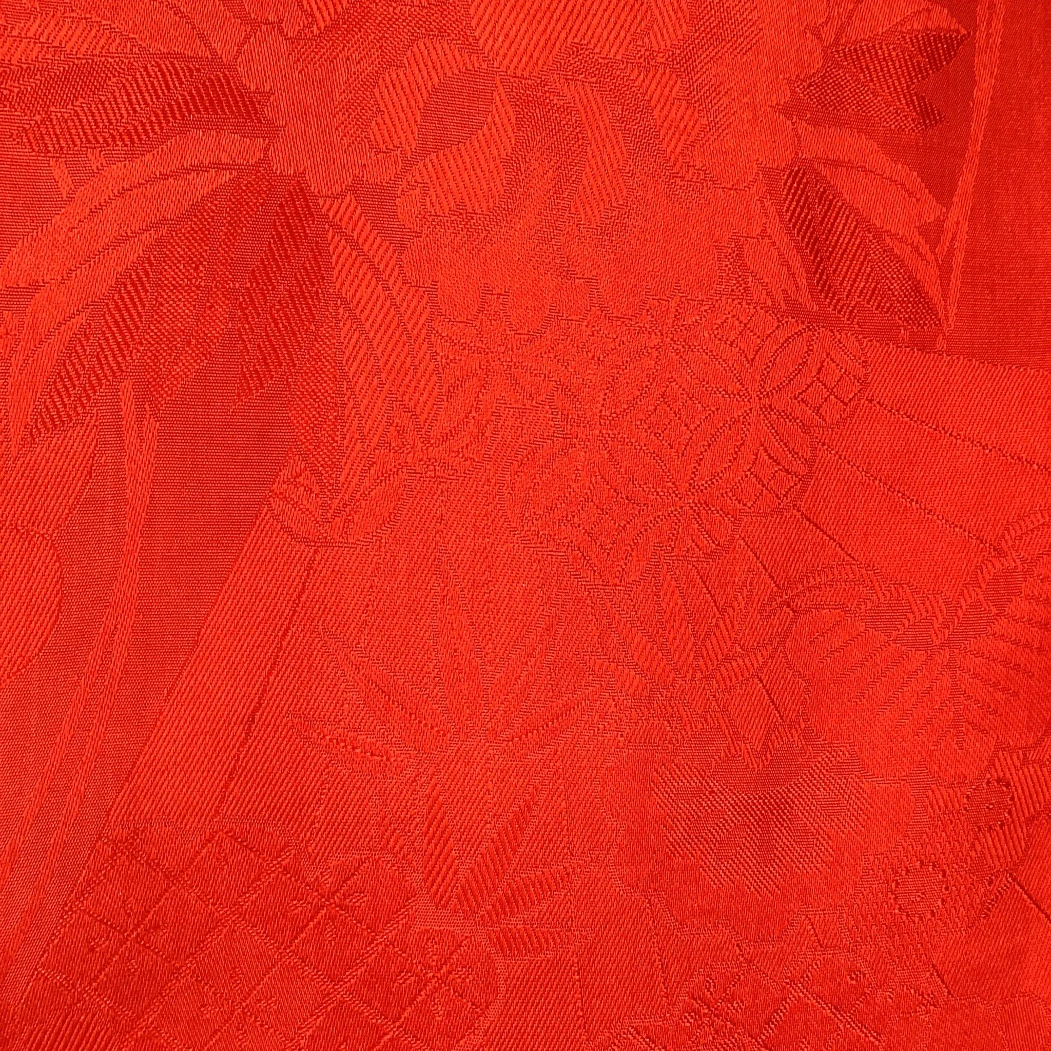 Vintage Juban Kimono Red With Flowers