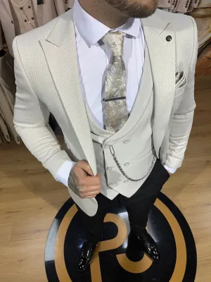 Wade - Light Stone 3 Piece Suit