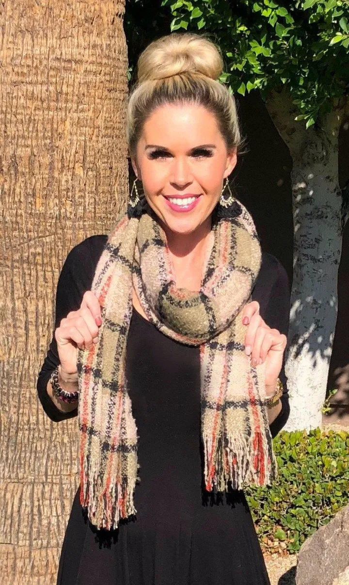 Warmer Style Pink Multi Scarf