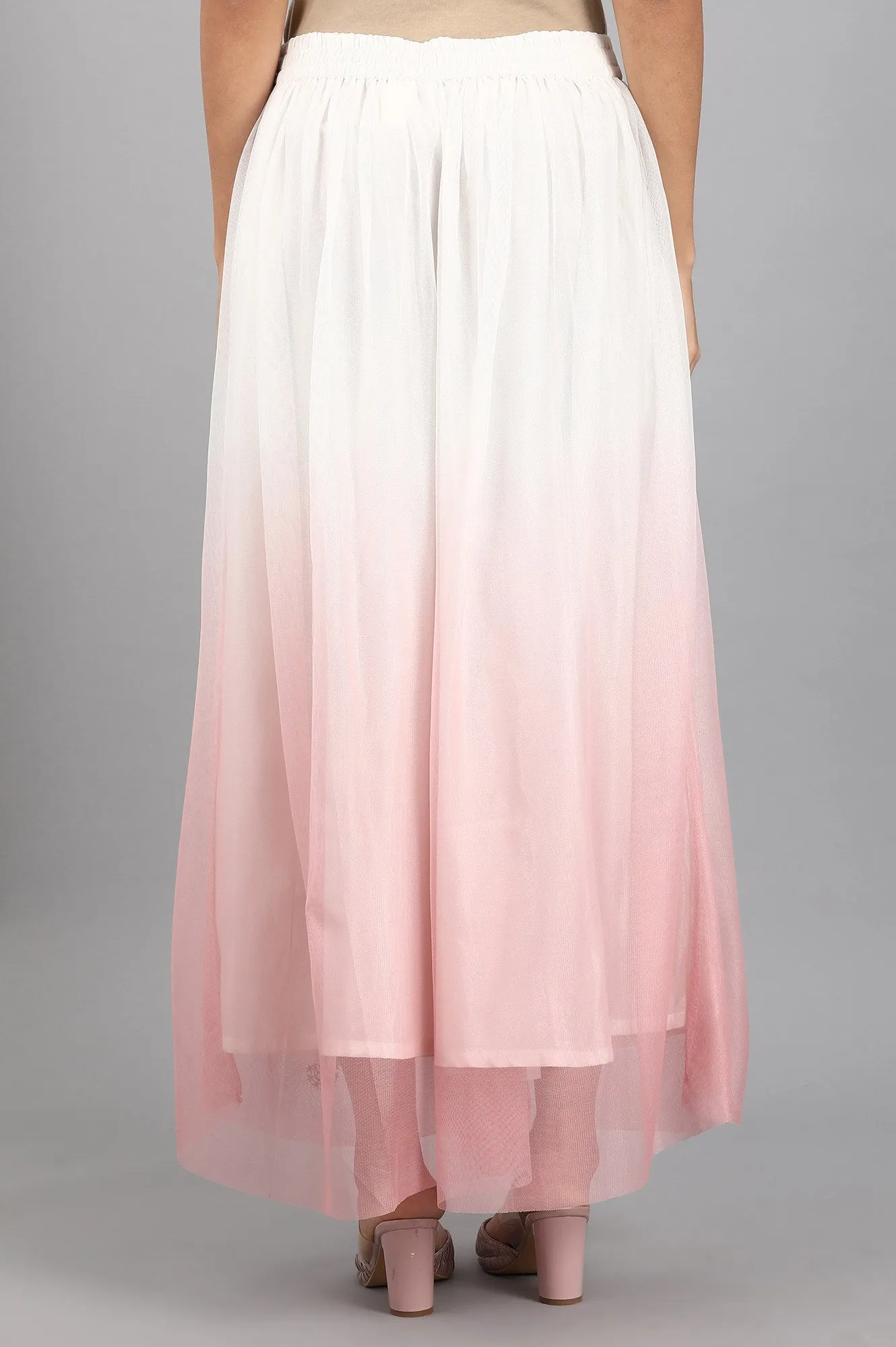 White Embroidered Culottes