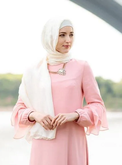 White Shimmer Hijab Head Scarf