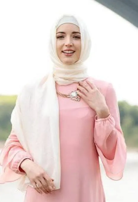 White Shimmer Hijab Head Scarf