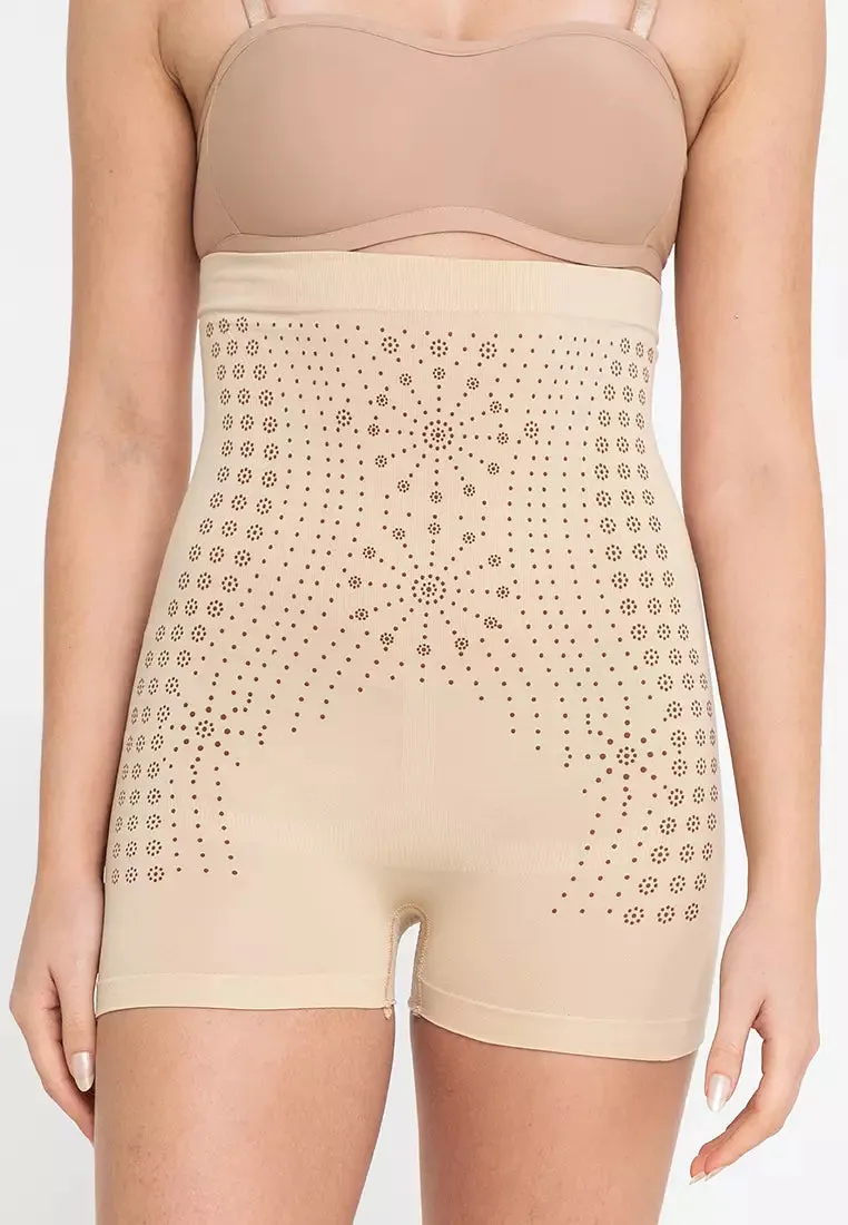 Women Waist Trainer Shapewear Bodysuit Tummy Control Body Shaping Underwear Biege
