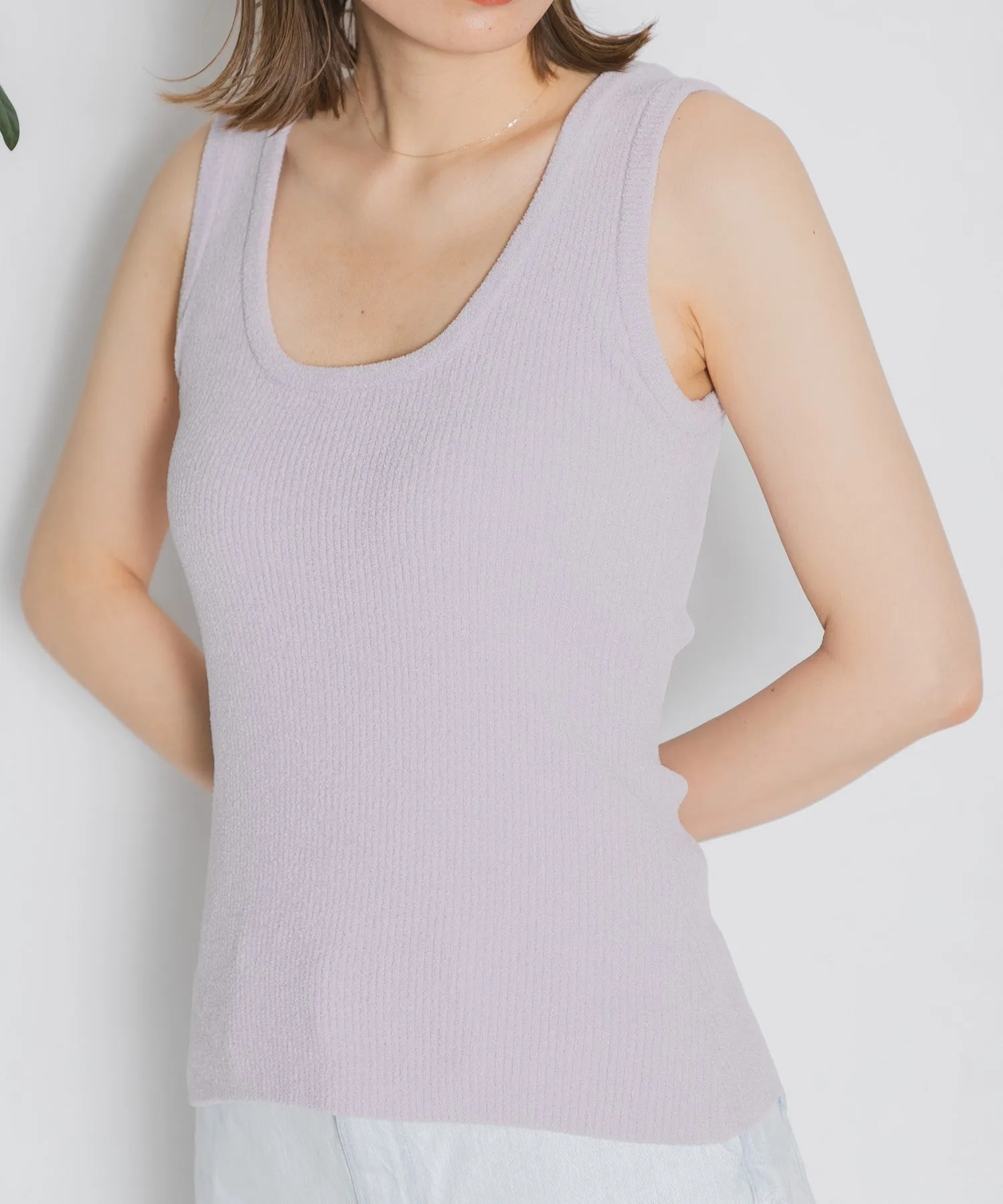 【WOMEN】nestwell PARAKEET - RIB KNIT CAMI TOP -