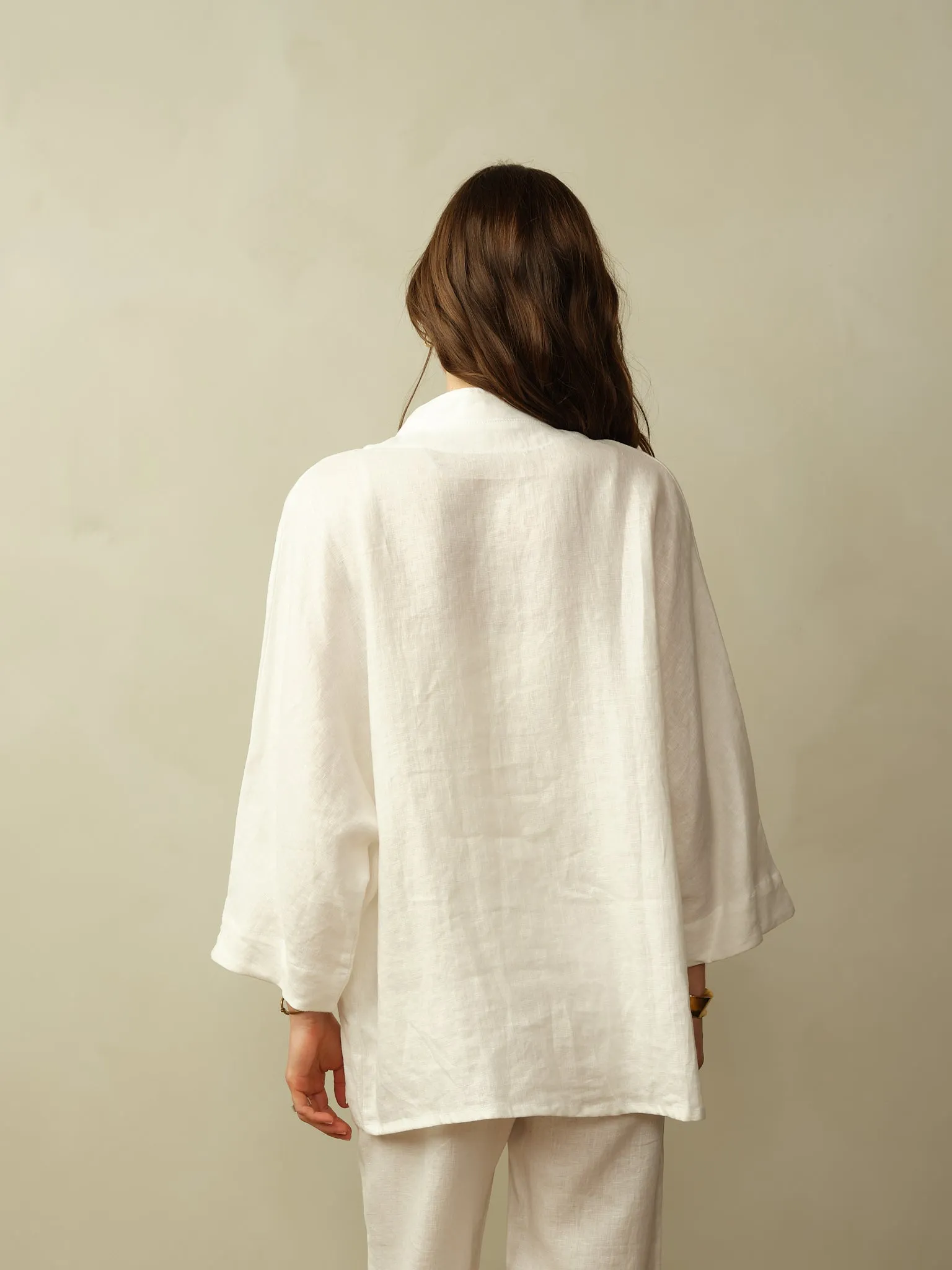Women's Aoki Linen Kimono Jacket