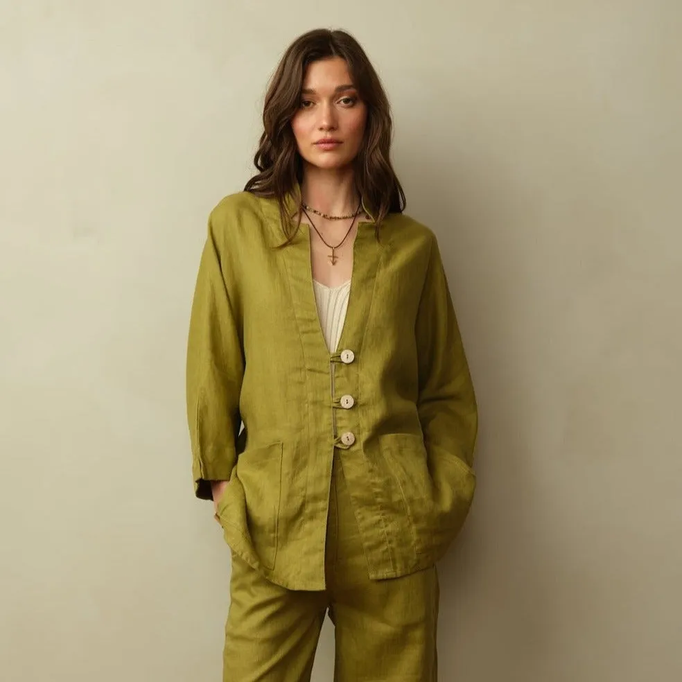 Women's Aoki Linen Kimono Jacket