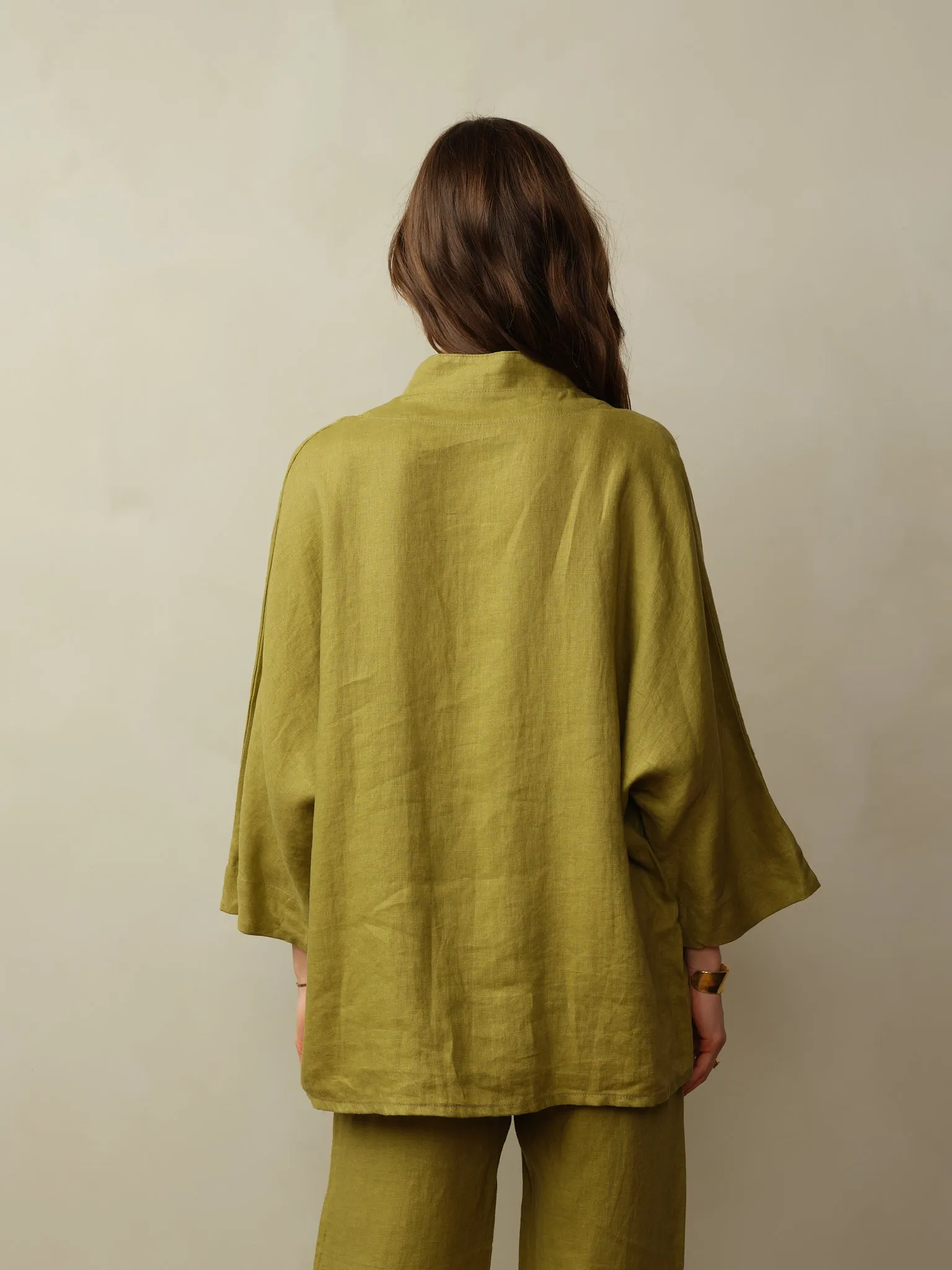 Women's Aoki Linen Kimono Jacket