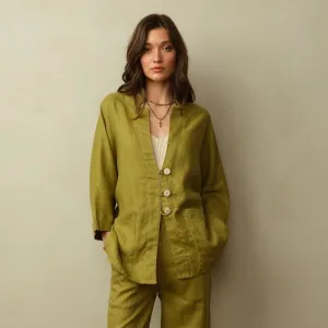 Women's Aoki Linen Kimono Jacket