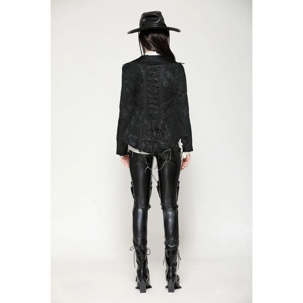 Women's Gothic Crochet Lace-up Jacket