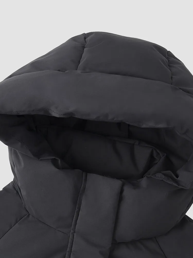 Women's mid-length regular down jacket