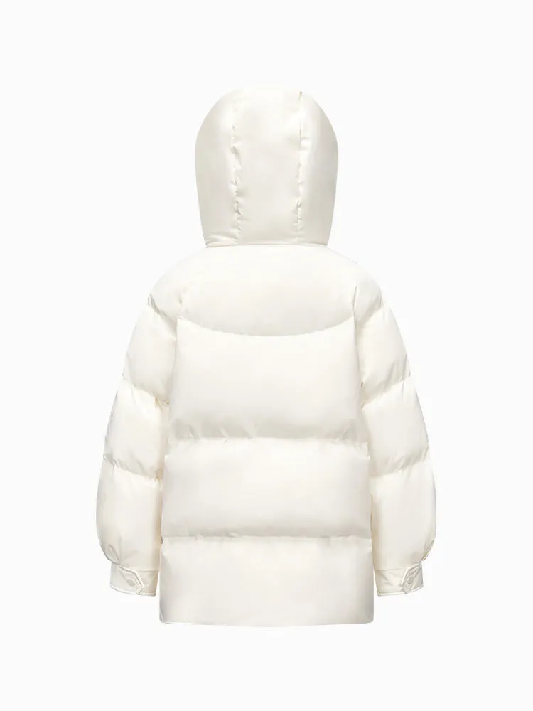 Women's mid-length regular down jacket