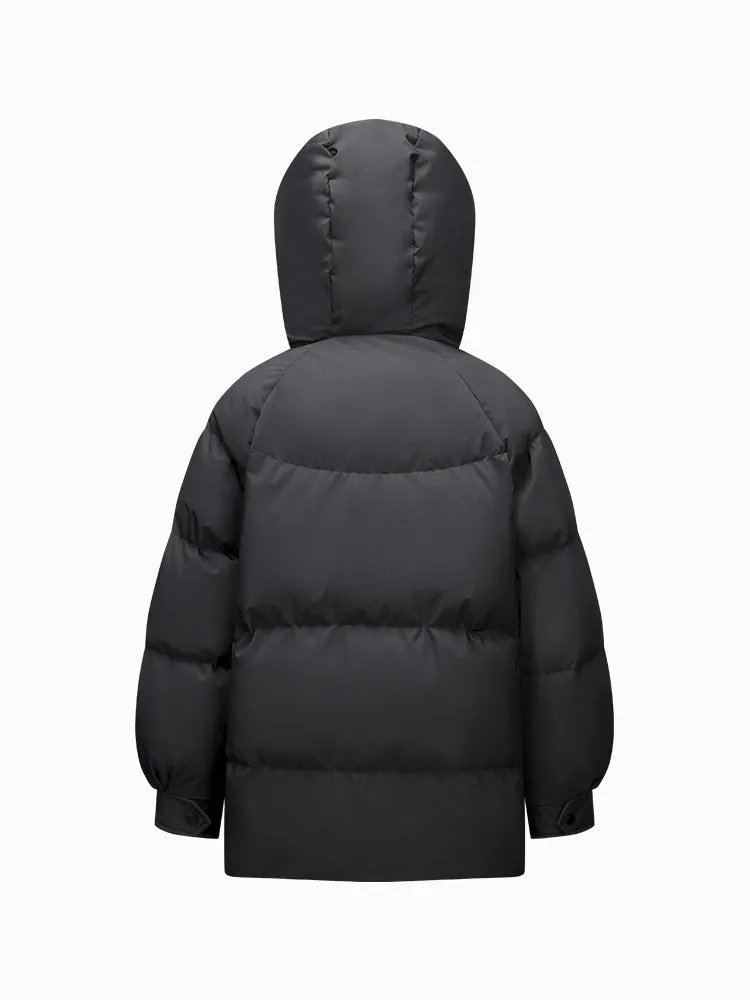 Women's mid-length regular down jacket
