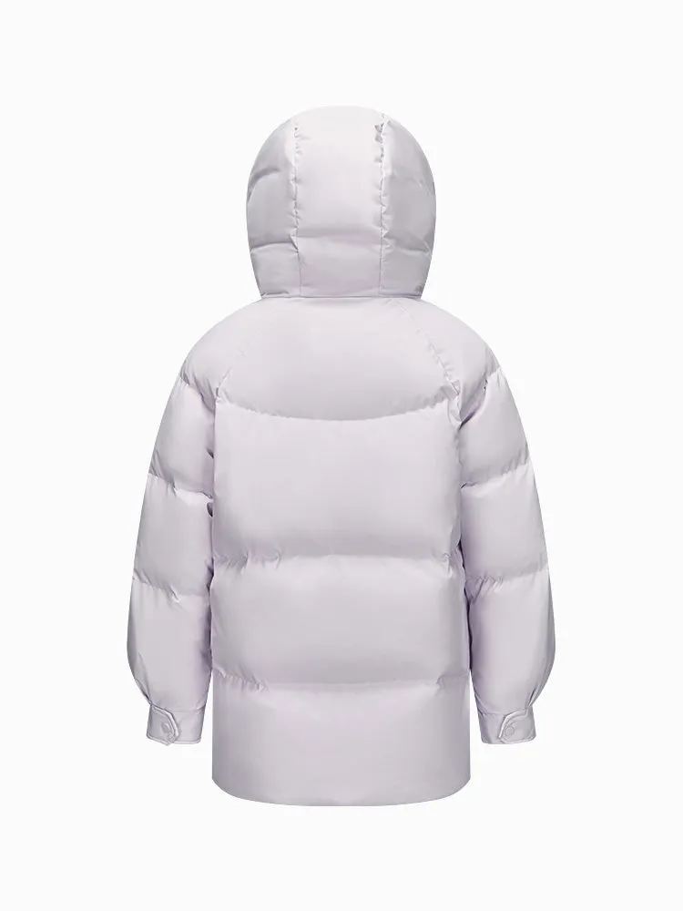 Women's mid-length regular down jacket