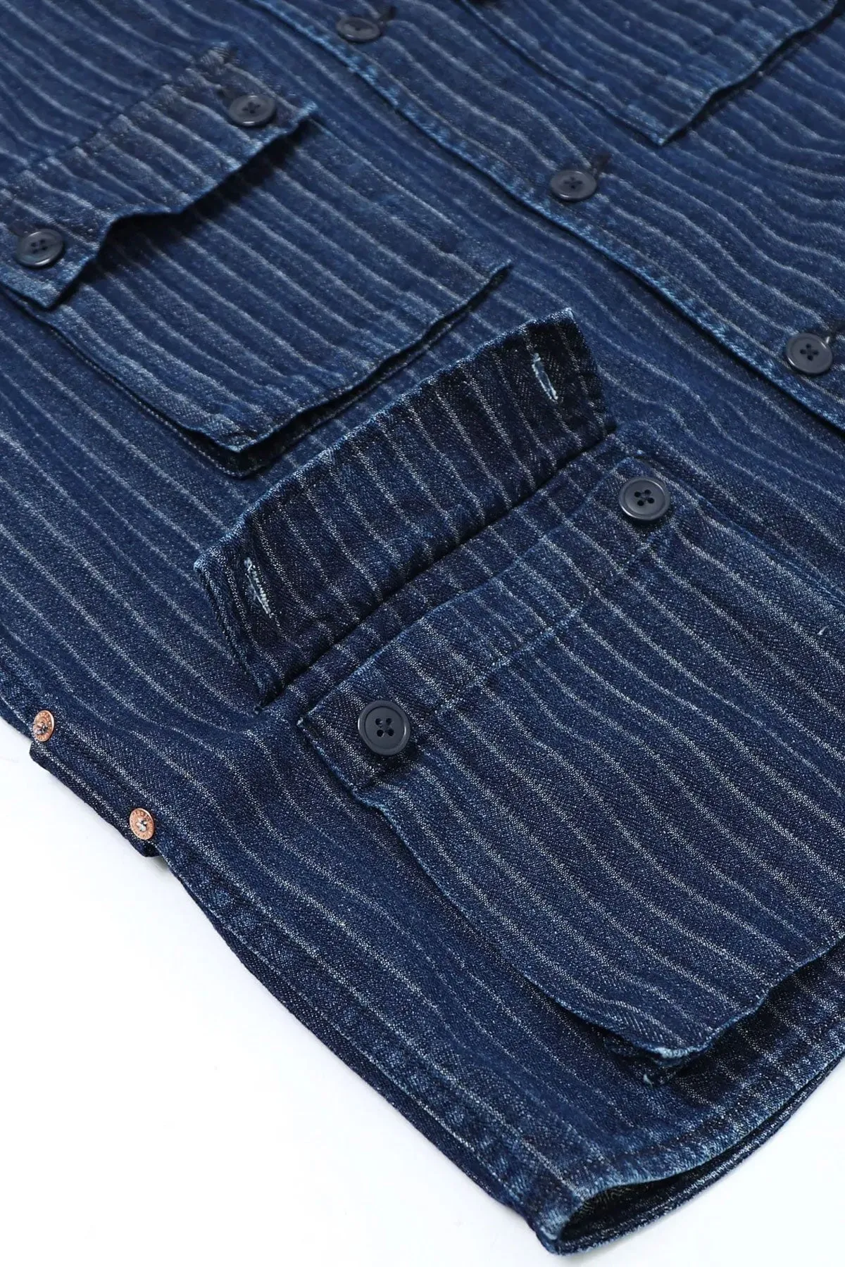 Workware - Striped Indigo Vietnam Vest